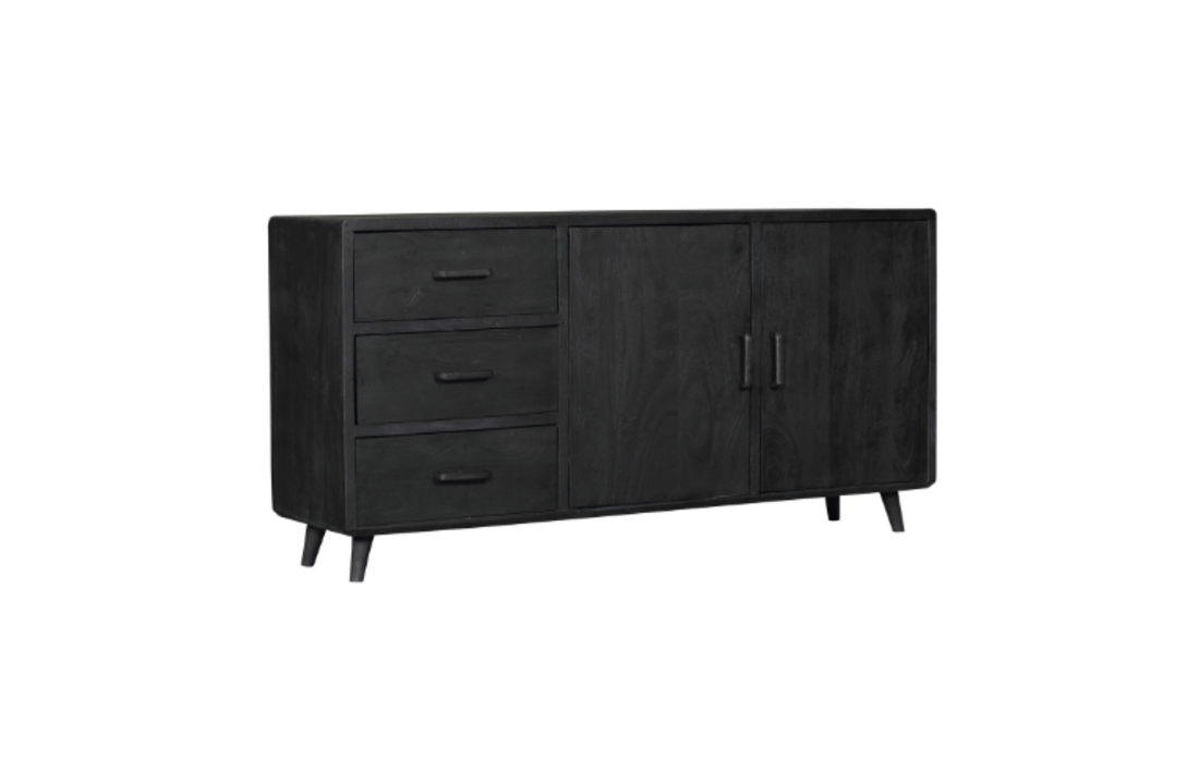 Dressoir Omaha Black | 180 cm