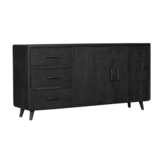 Dressoir Omaha Black | 180 cm