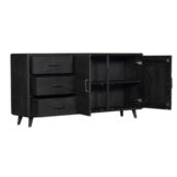 Dressoir Omaha Black | 180 cm
