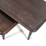Salontafel set Jiska 130x60 / 90x45 - bruin