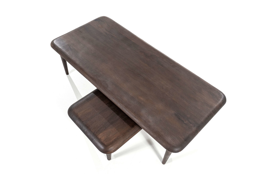 Salontafel set Jiska 130x60 / 90x45 - bruin
