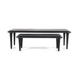 Salontafel set Jiska 130x60 / 90x45 - zwart