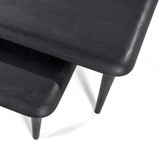 Salontafel set Jiska 130x60 / 90x45 - zwart