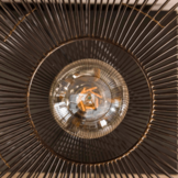Tafellamp Copper twist | Zwart nikkel