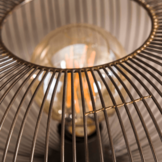 Tafellamp Copper twist | Zwart nikkel
