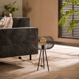 Tafellamp Copper twist | Zwart nikkel