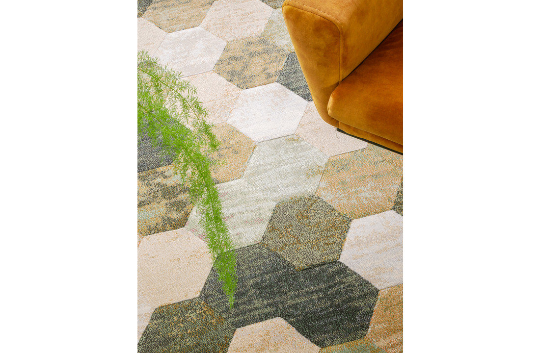 Vloerkleed Ayden | groen | rond | 200 cm