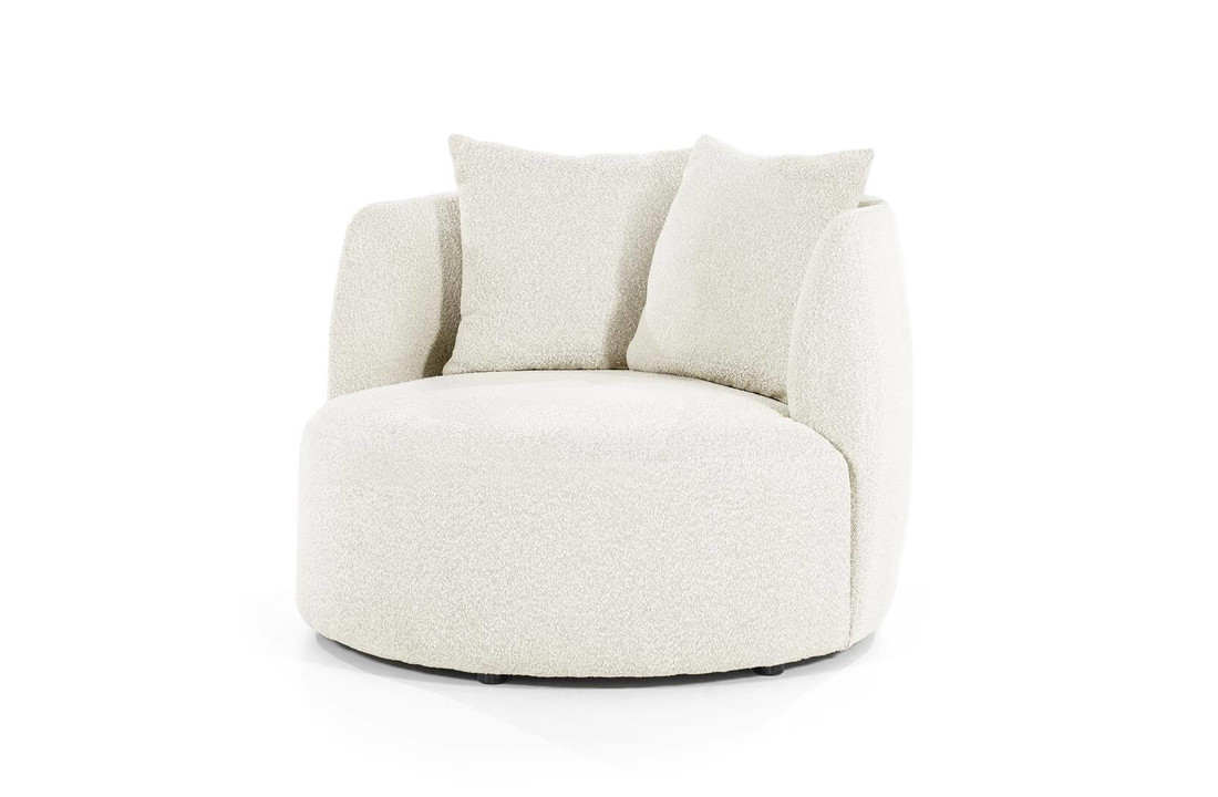 Fauteuil Louis met kussen - beige Spark