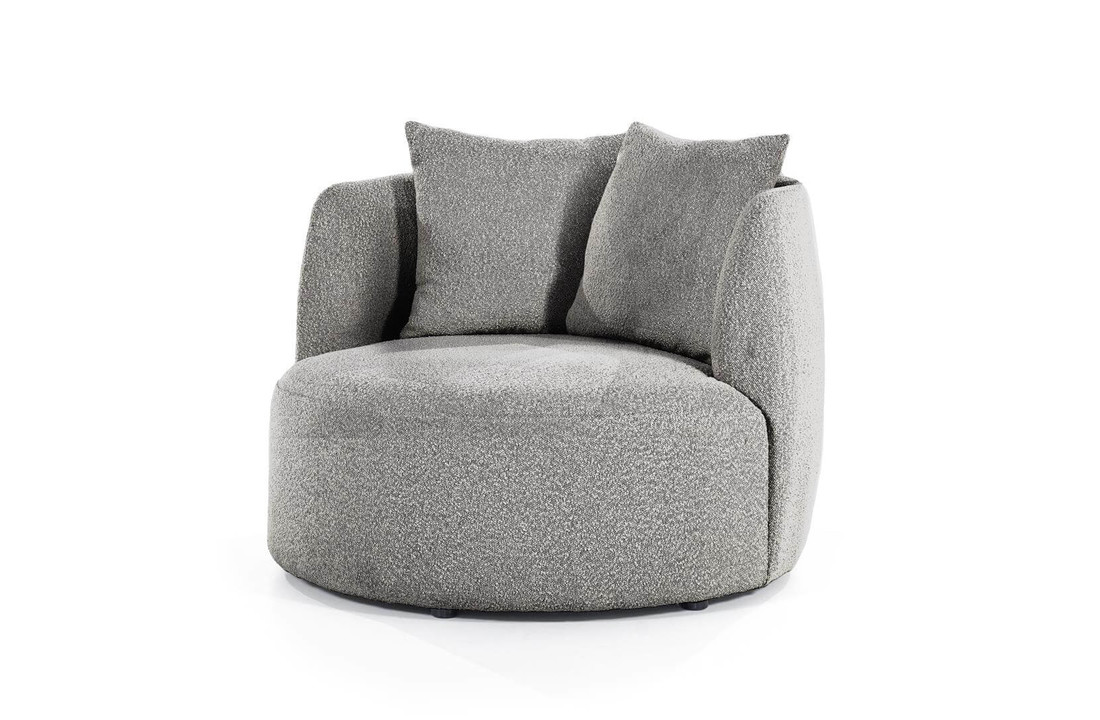 Fauteuil Louis met kussen - grijs Spark