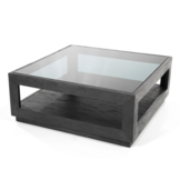 Salontafel Liam 95x95 - zwart