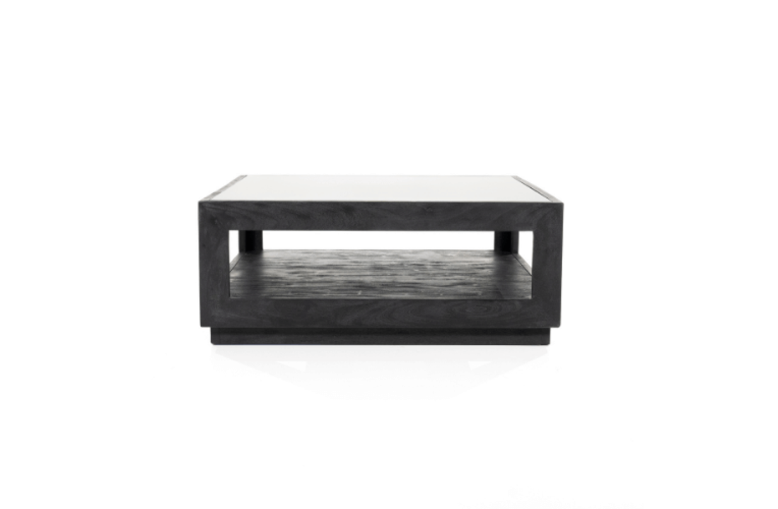 Salontafel Liam 95x95 - zwart
