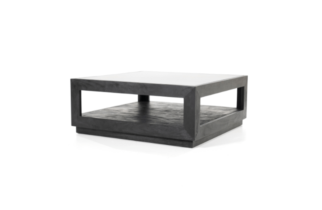 Salontafel Liam 95x95 - zwart