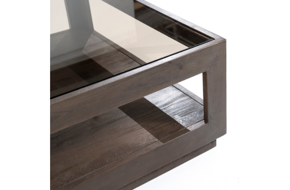 Salontafel Liam 95x95 - bruin