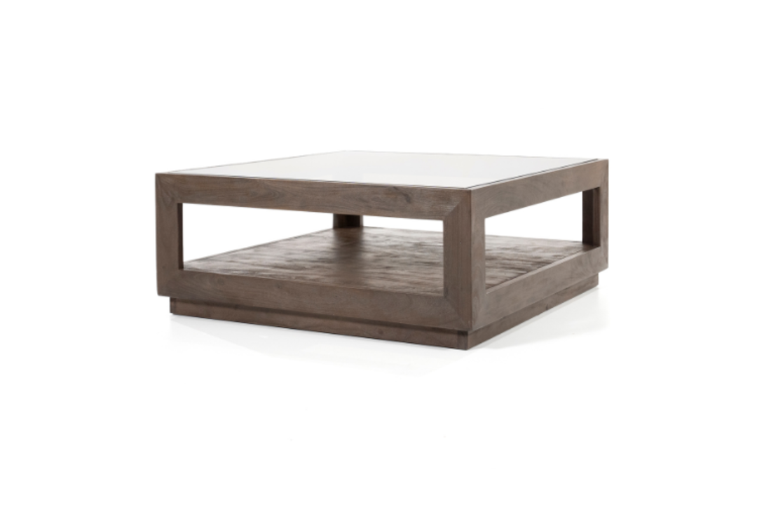 Salontafel Liam 95x95 - bruin