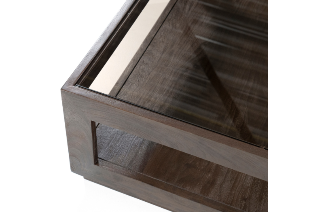 Salontafel Liam 95x95 - bruin