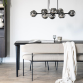 Eettafel Jiska 300x100 - zwart