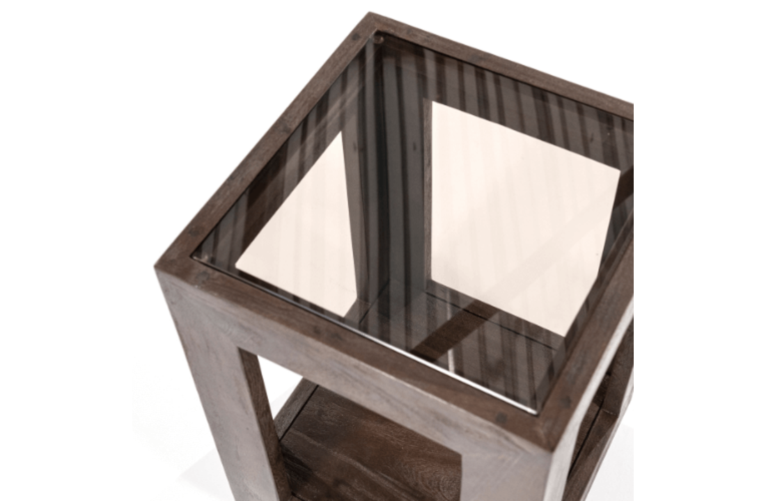 Bijzettafel Liam 40x40x60 - bruin