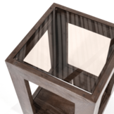 Bijzettafel Liam 40x40x60 - bruin