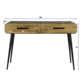 Sidetable Carve | 2 lades