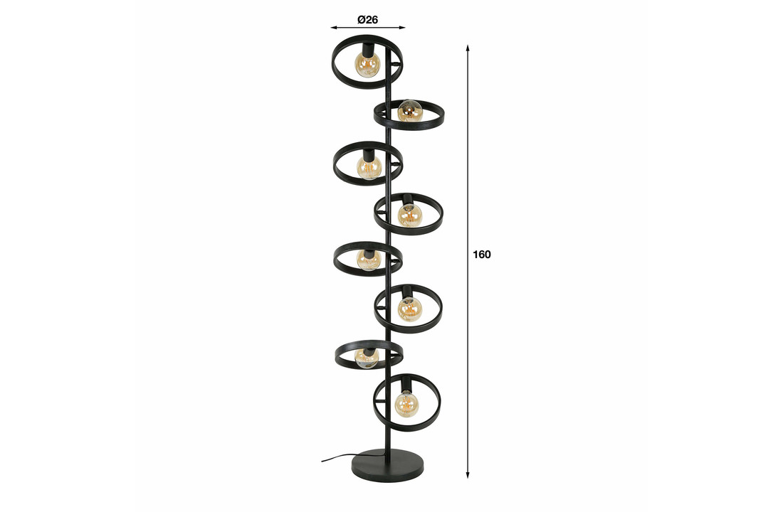 Vloerlamp Hover | 8L | Charcoal