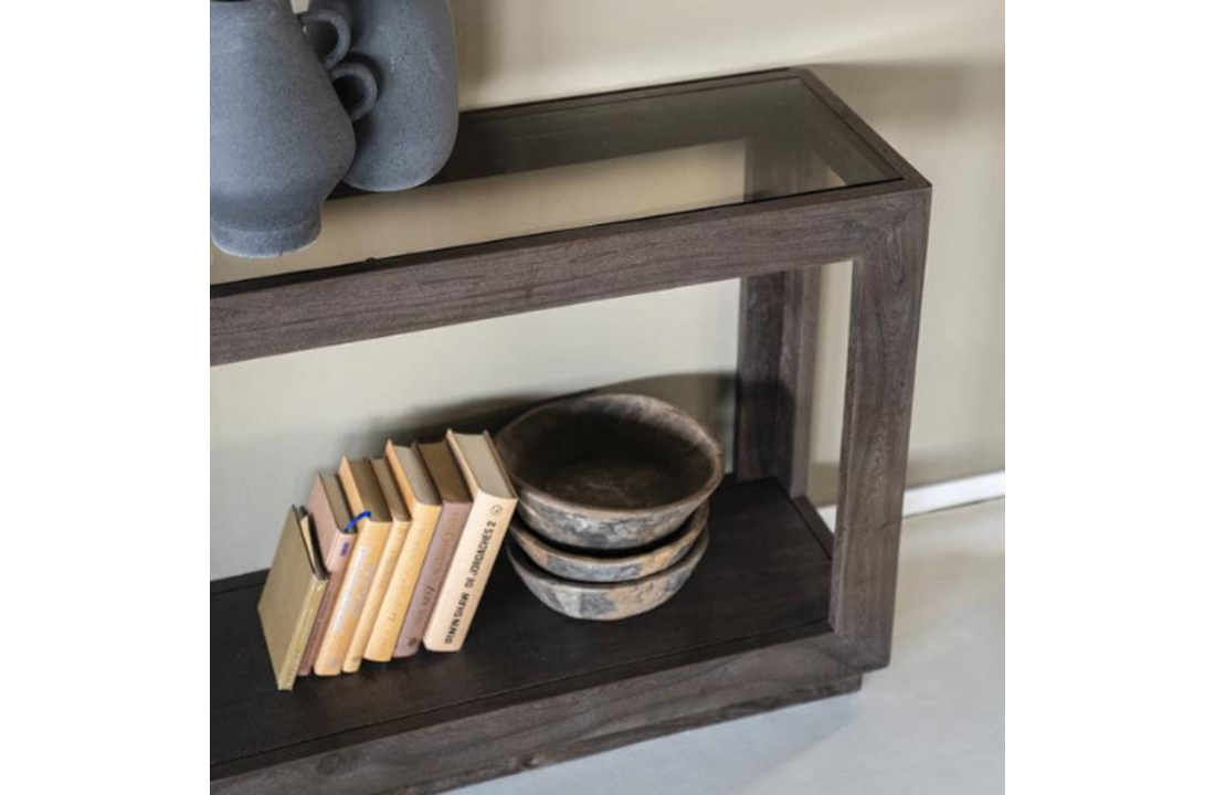 Sidetable Liam 120x35x75 - bruin