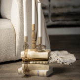 Aurora kandelaars | Set van drie - beige