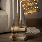 Aurora kandelaars | Set van drie - beige