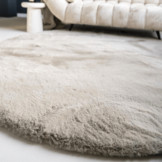 Vloerkeed Zena rond - grey