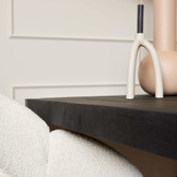 Zwarte eettafel Britt Black | 180x90 cm