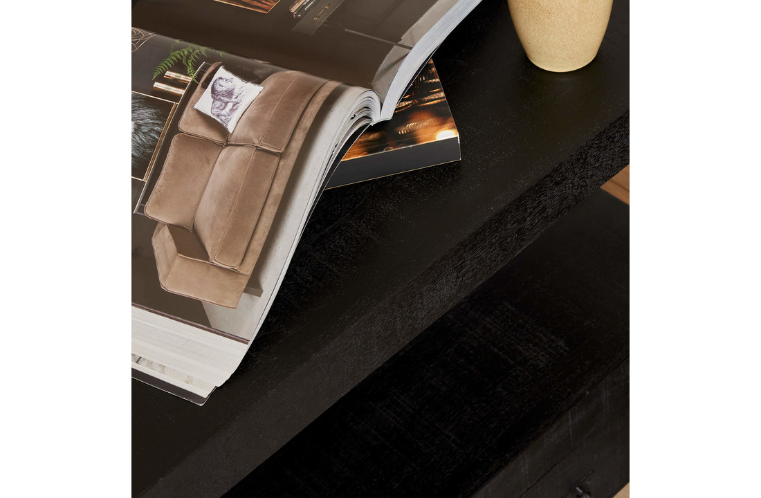 Zwart tv meubel Britt Black met lades | 150 cm
