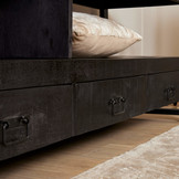 Zwart tv meubel Britt Black met lades | 220 cm