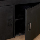 Zwart dressoir Britt met deuren | 175 cm