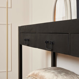 Zwarte sidetable Britt Black | 150 cm