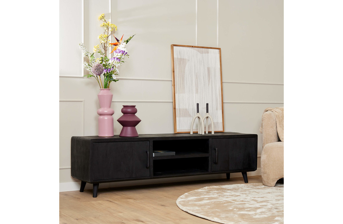 Tv meubel Omaha Black | 180 cm