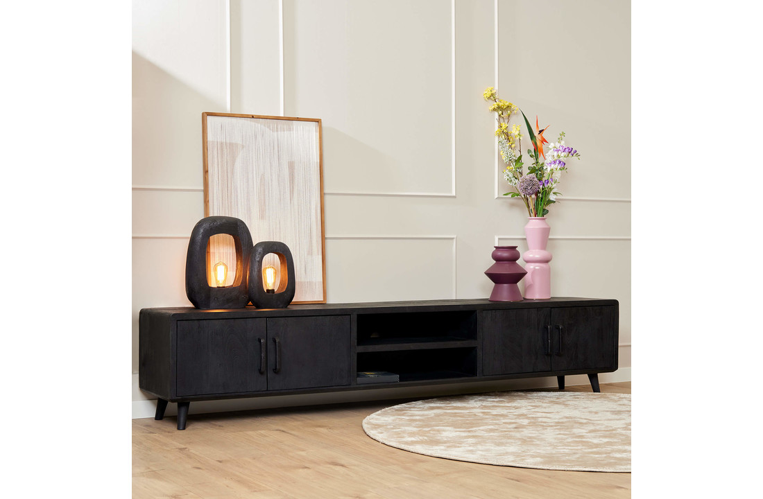 Tv meubel Omaha Black | 240 cm