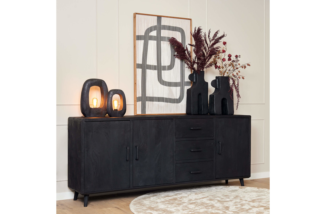 Dressoir Omaha Black | 220 cm