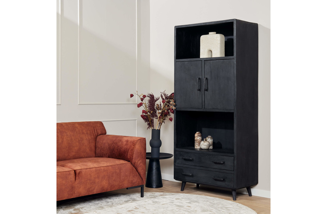 Boekenkast Omaha Black | 90 cm