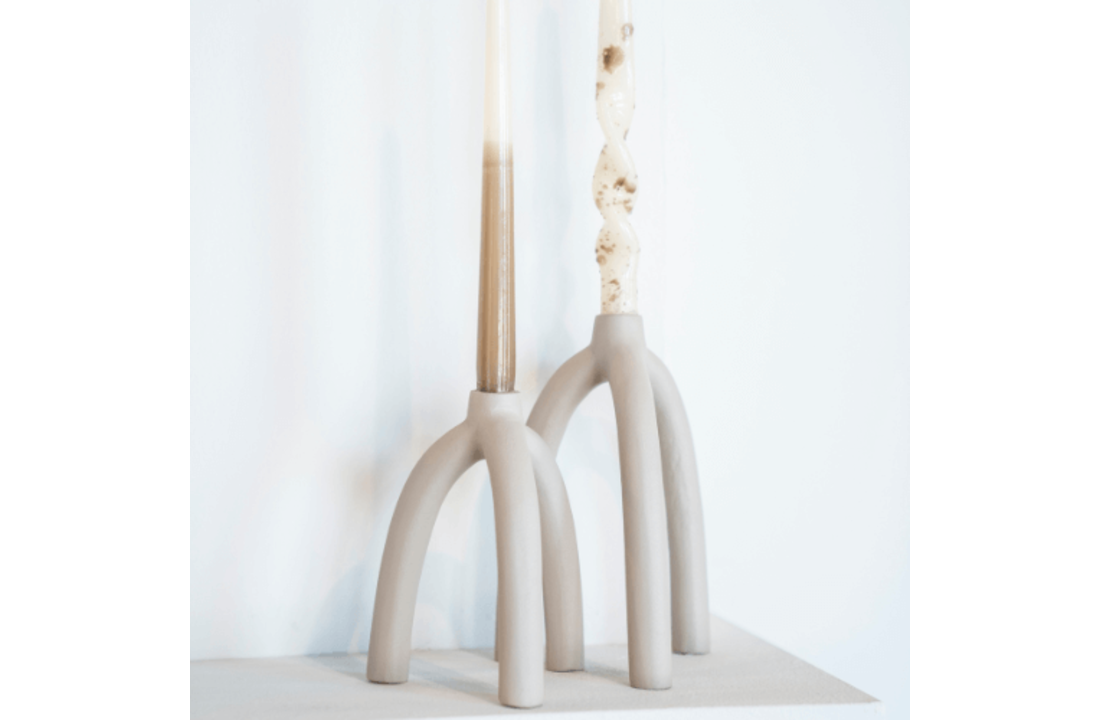Kandelaar Twig large - off-white