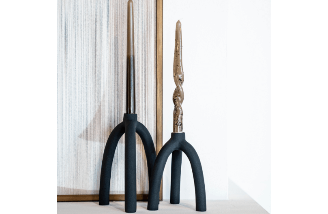 Kandelaar Twig large - black