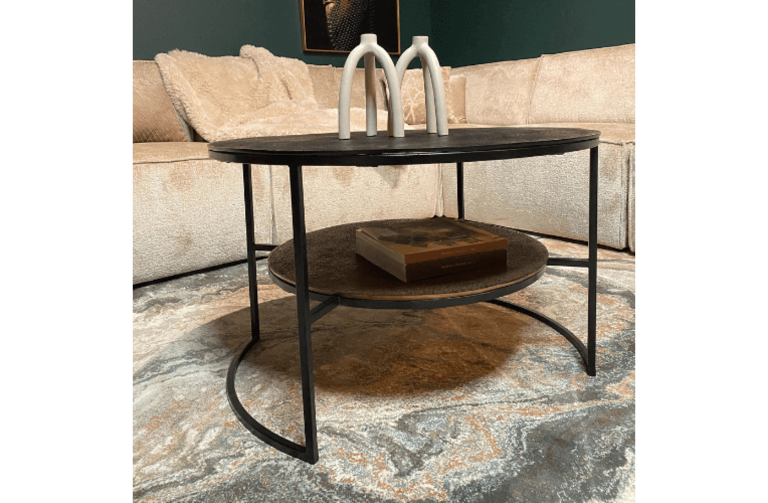 Salontafel Lecia | Zwart Goud