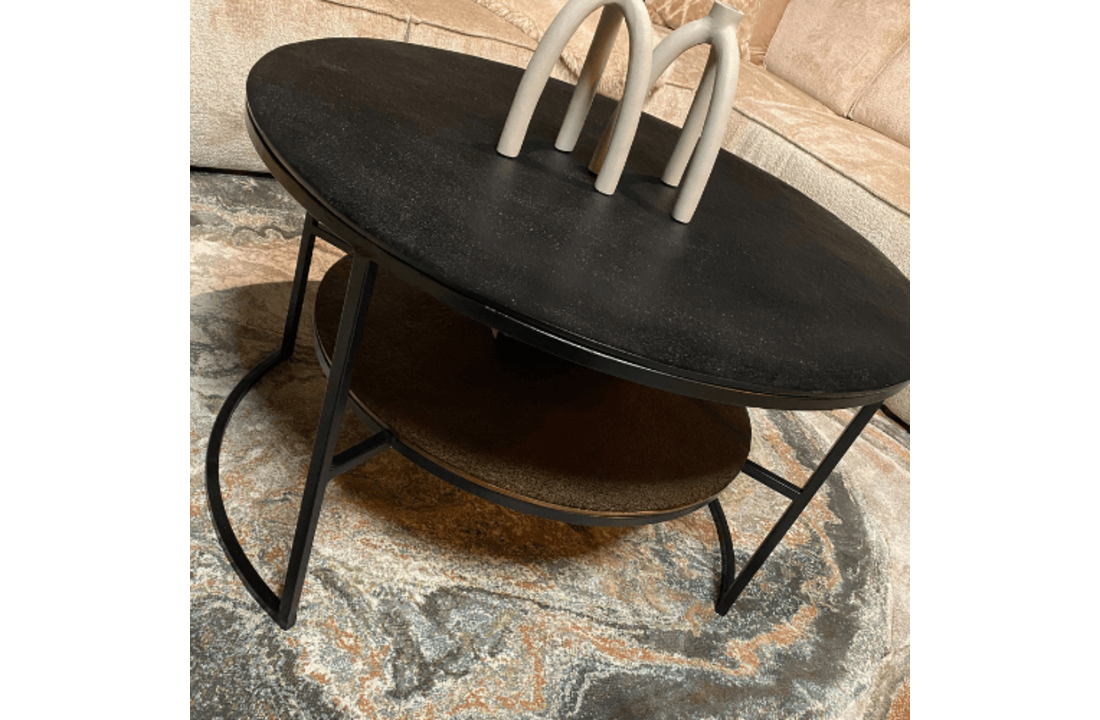 Salontafel Lecia | Zwart Goud