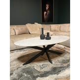 Salontafel Faye | Ovaal | Wit marmer