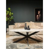Salontafel Faye | Ovaal | Wit marmer
