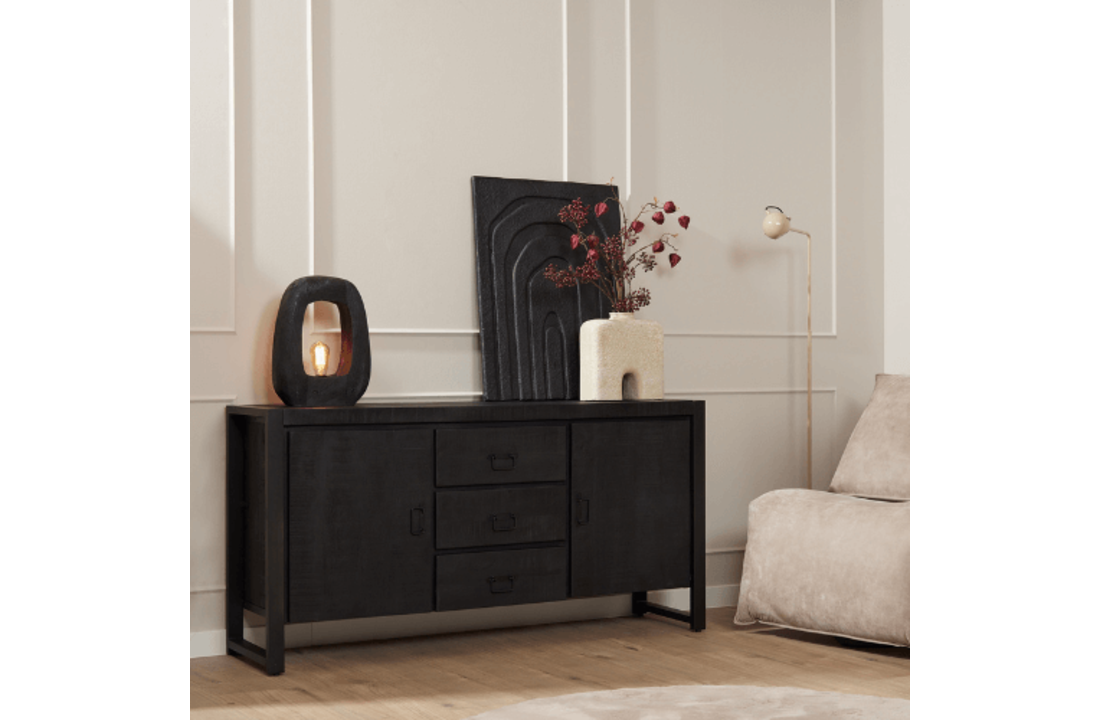 Dressoir Britt Black | 160 cm