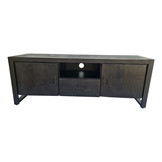 Tv meubel Britt Black 150 cm | Twee deuren en een lade