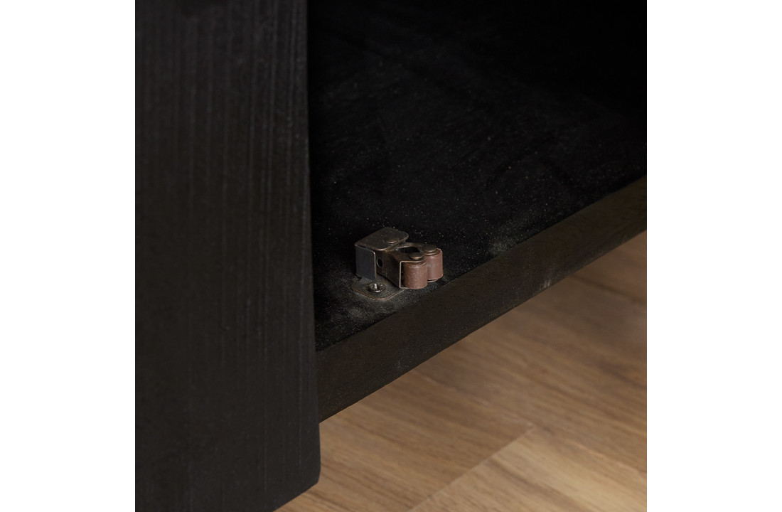 Tv meubel Britt Black 150 cm | Twee deuren en een lade