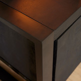 Tv meubel Britt Black 150 cm | Twee deuren en een lade