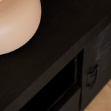 Tv meubel Britt Black 200 cm | Twee deuren en twee lades