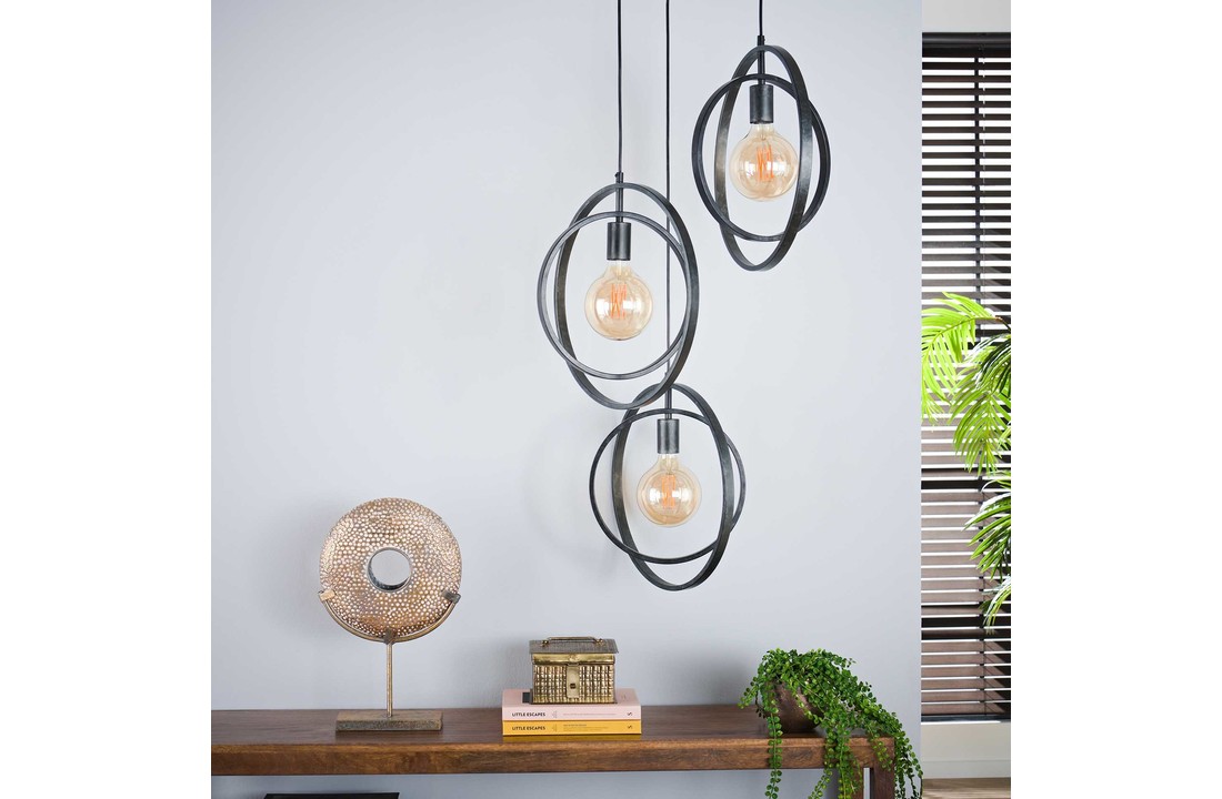 Metalen hanglamp | Scranton getrapt 3L