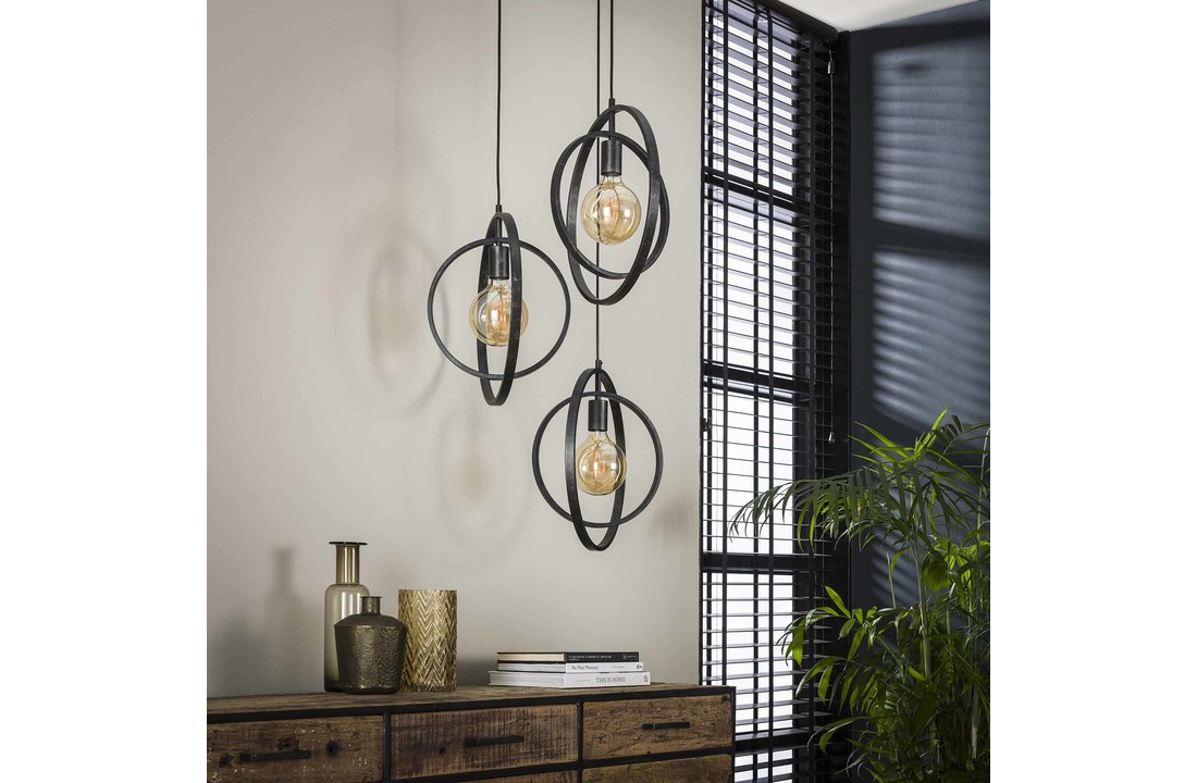 Metalen hanglamp | Scranton getrapt 3L